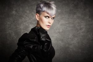 icono Collection 2016 Trends Hairfashion Short Haircut Precision Cutting Silver Blond