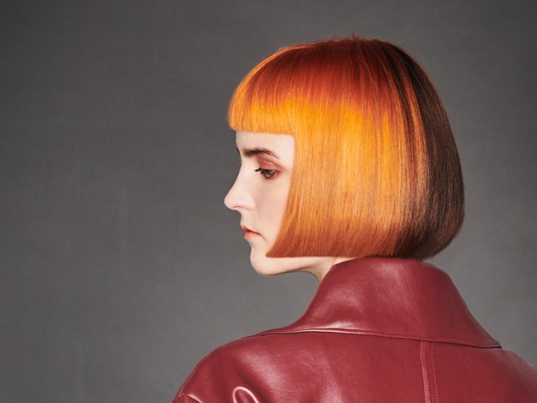 Trend hairstyles Blunt Bob two tone copper